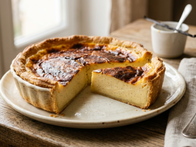 Flan pâtissier sans crème fraîche