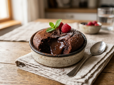 Fondant au chocolat sans four facile et rapide