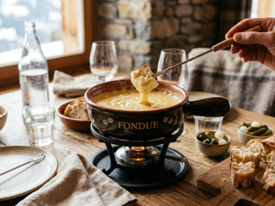 Fondue savoyarde traditionnelle sans vin blanc