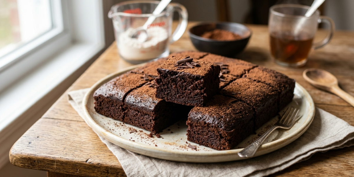 Gâteau au chocolat sans balance, à mesurer au volume