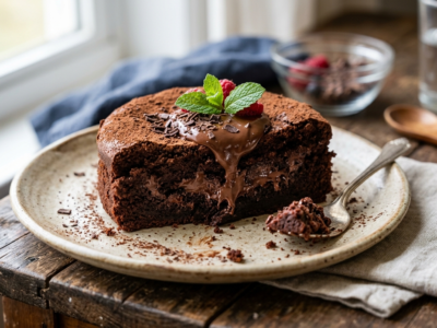 Gâteau au chocolat sans four, moelleux et facile