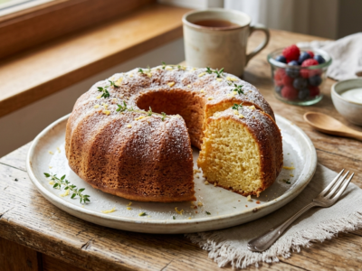 Gâteau au yaourt sans beurre, moelleux et léger