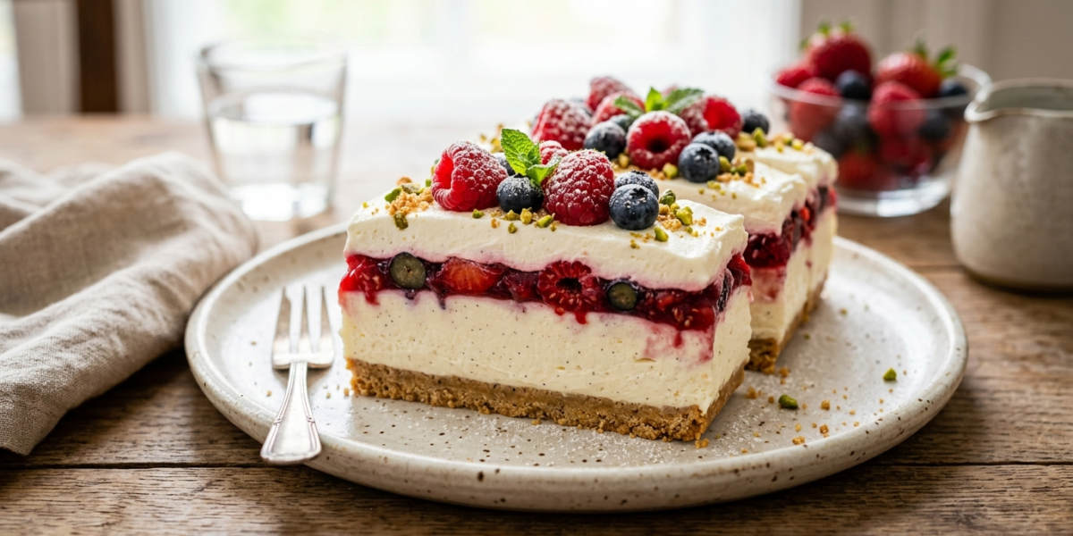 Gâteau au yaourt sans cuisson facile et rapide
