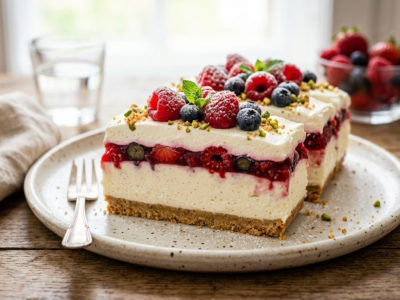 Gâteau au yaourt sans cuisson facile et rapide