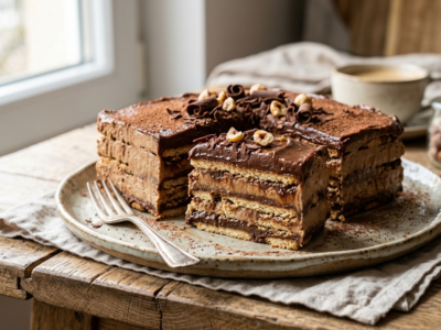 Gâteau aux biscuits sans cuisson, facile et gourmand