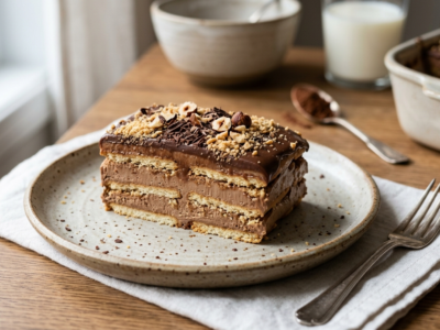 Gâteau aux biscuits sans cuisson, rapide et gourmand