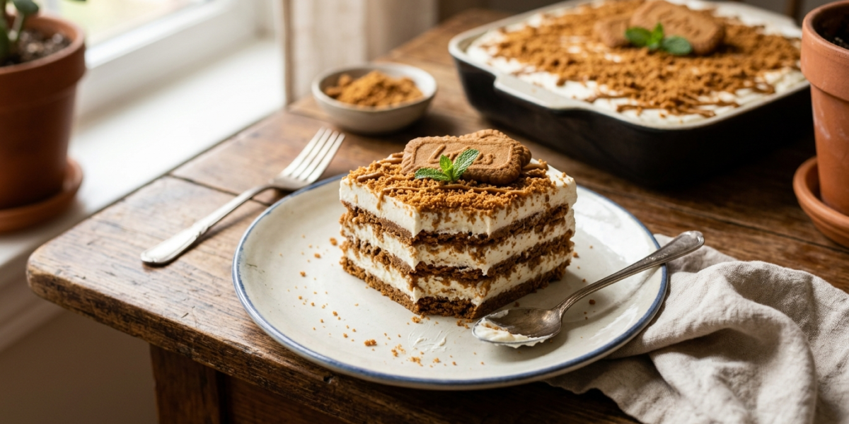Gâteau aux spéculoos sans cuisson au réfrigérateur