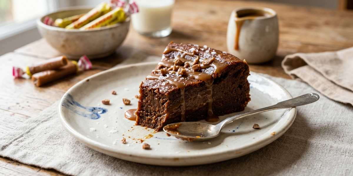 Gâteau fondant aux Carambars sans four