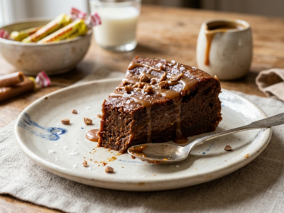 Gâteau fondant aux Carambars sans four
