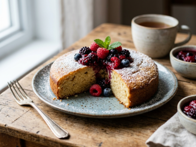 Gâteau moelleux sans four cuit à la poêle