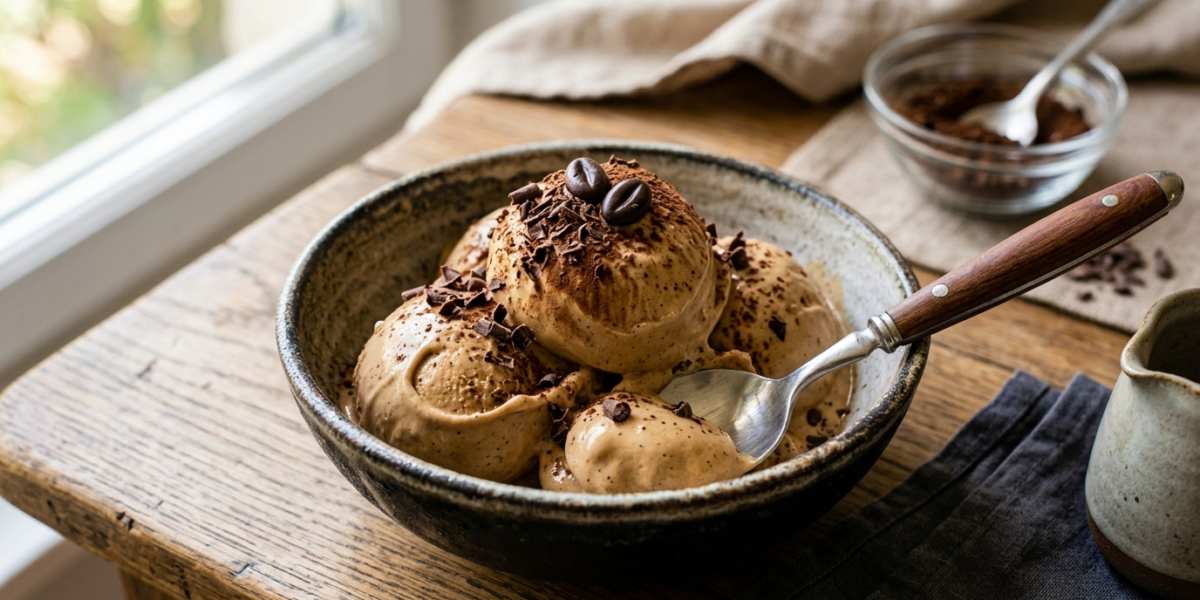 Glace au café sans sorbetière : recette maison facile et onctueuse