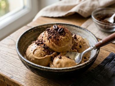 Glace au café sans sorbetière : recette maison facile et onctueuse