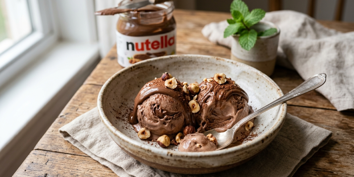 Glace au Nutella sans sorbetière