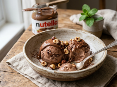 Glace au Nutella sans sorbetière