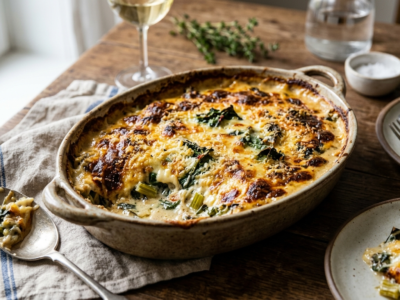 Gratin de blettes au four sans précuisson