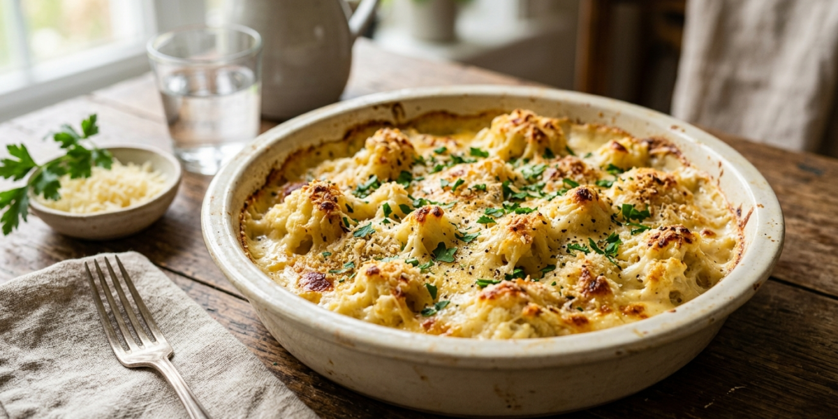 Gratin de chou-fleur sans crème fraîche