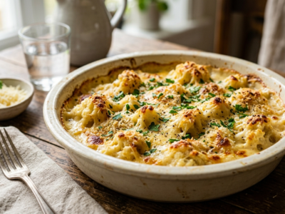 Gratin de chou-fleur sans crème fraîche