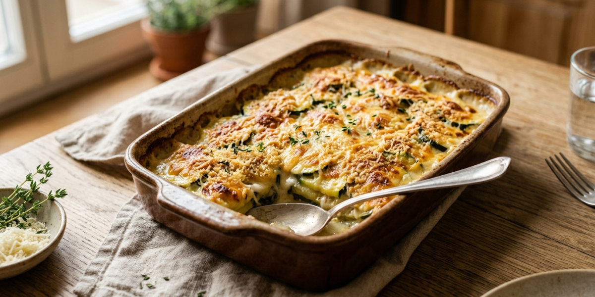 Gratin de courgettes sans crème fraîche