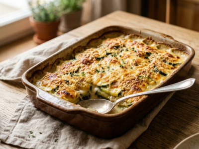 Gratin de courgettes sans crème fraîche