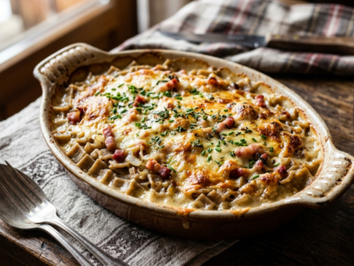 Gratin de crozets sans béchamel, savoureux et fondant