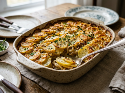 Gratin de pommes de terre sans béchamel