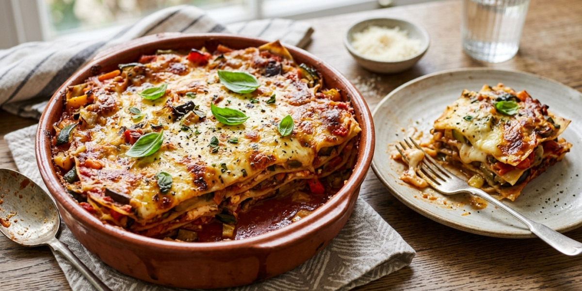 Lasagnes aux légumes sans béchamel