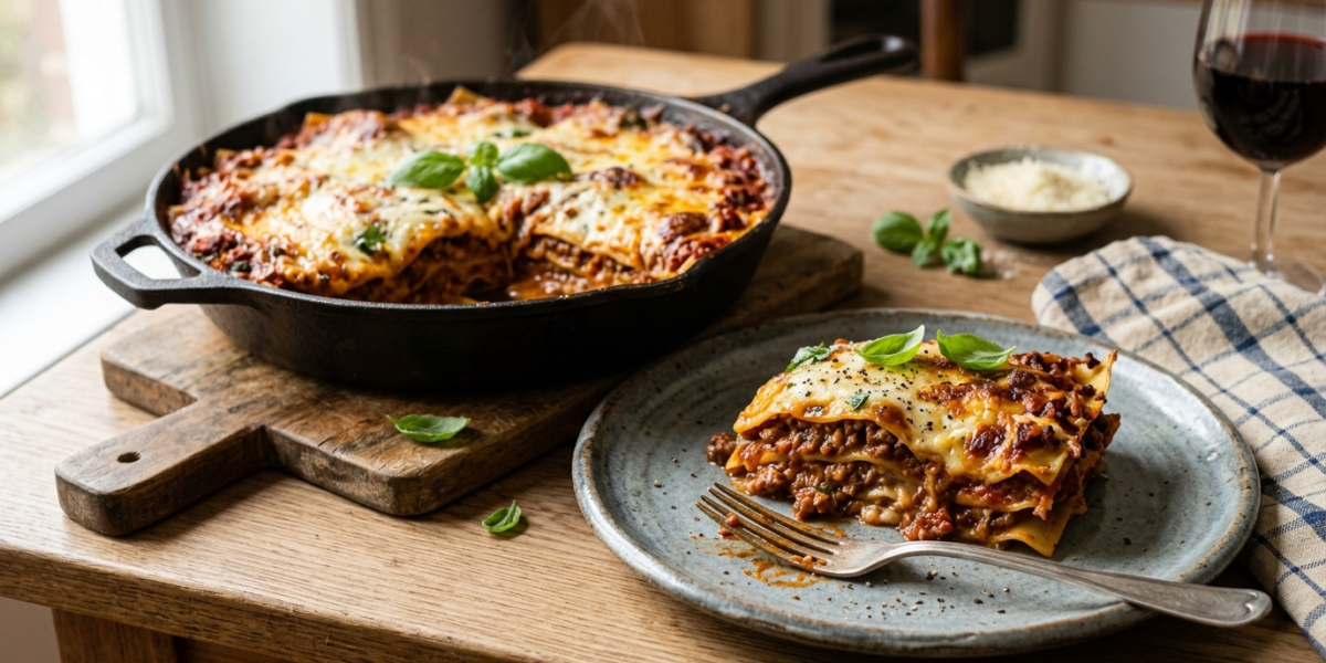 Lasagnes sans four : recette simple à la poêle