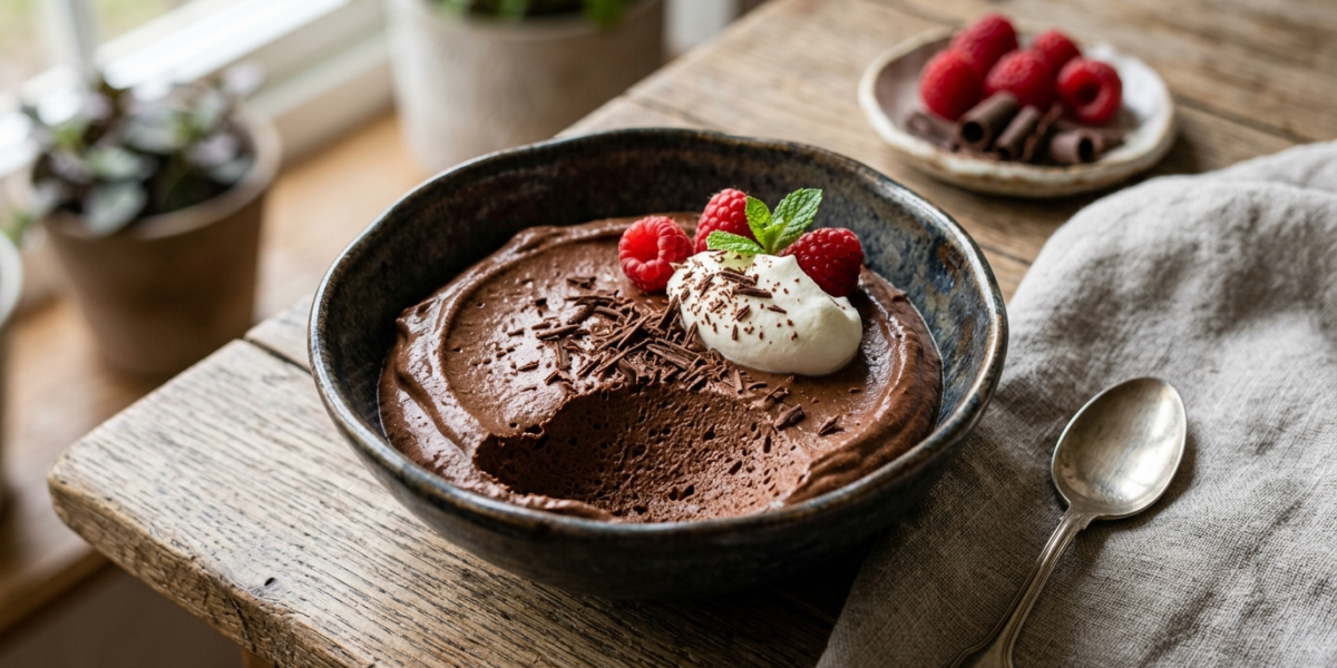 Mousse au chocolat sans cuisson