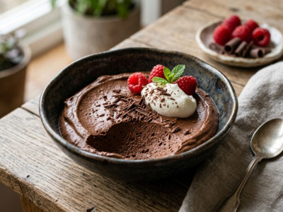 Mousse au chocolat sans cuisson