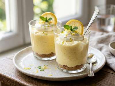 Mousse au citron sans cuisson