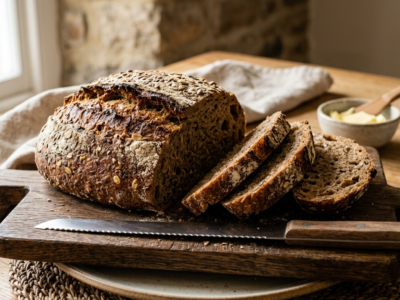 Pain à la farine complète fait maison sans machine à pain