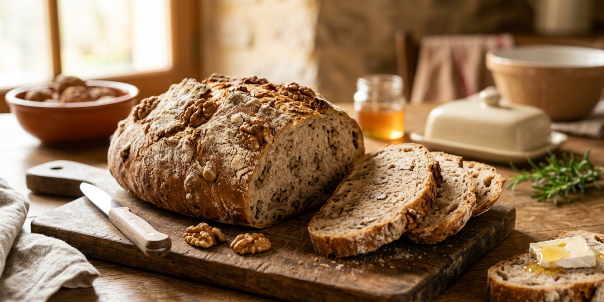 Pain aux noix sans machine à pain