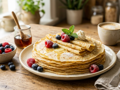 Pâte à crêpes sans repos, légère et rapide