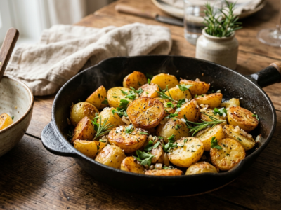 Pommes de terre à la poêle sans four – recette simple et savoureuse