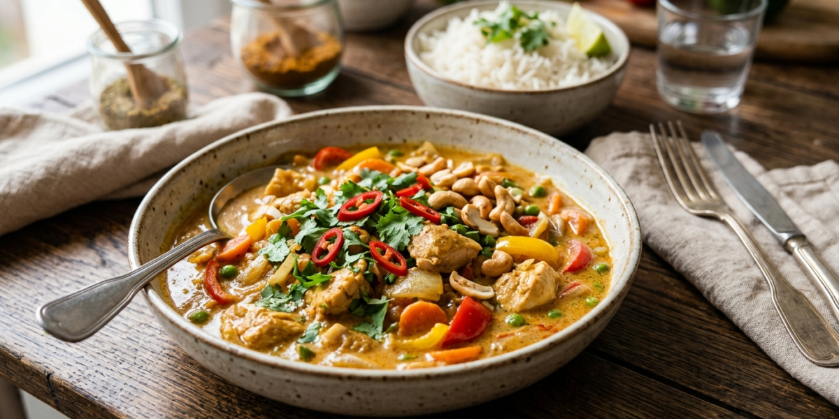 Poulet au curry sans crème fraîche – recette savoureuse et légère