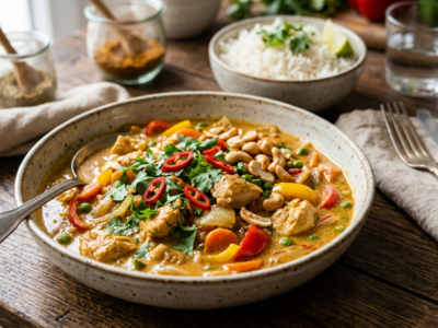 Poulet au curry sans crème fraîche – recette savoureuse et légère