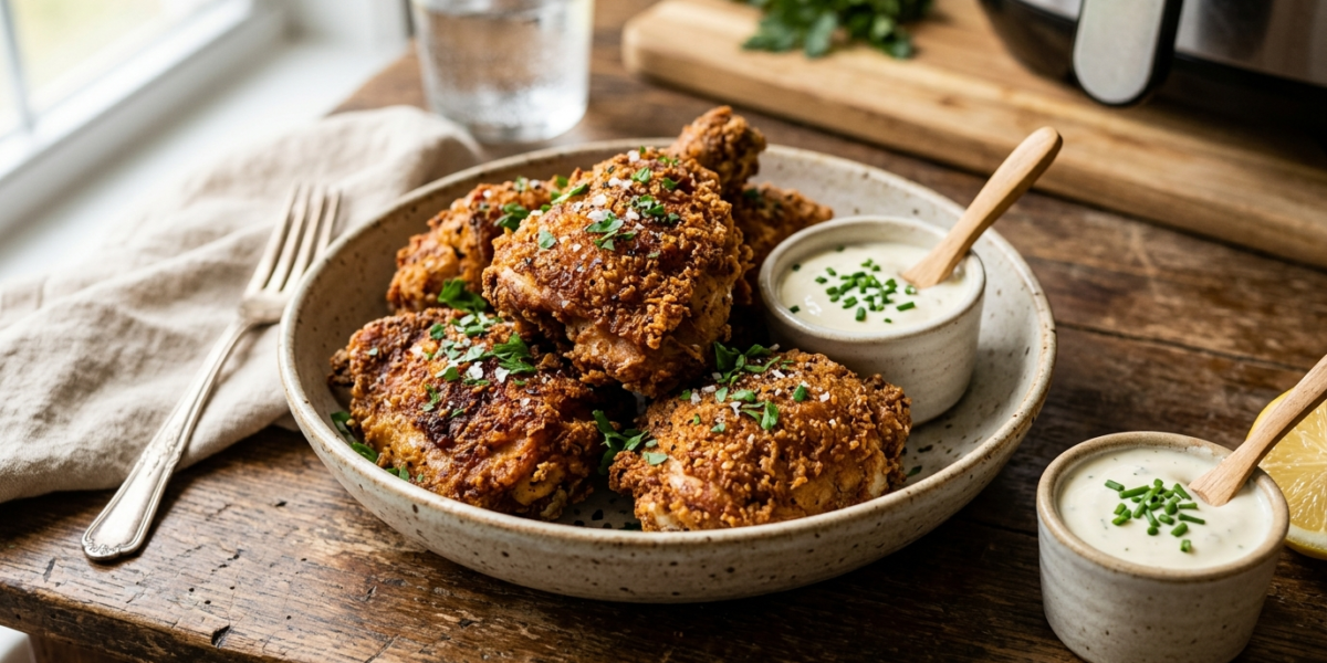 Poulet croustillant à l&rsquo;air fryer sans gluten