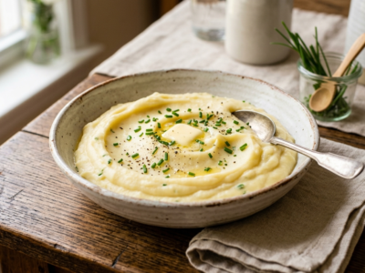Purée de pommes de terre sans sel, onctueuse et naturelle