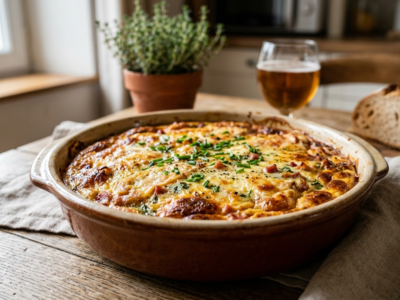 Quiche au Maroilles sans pâte
