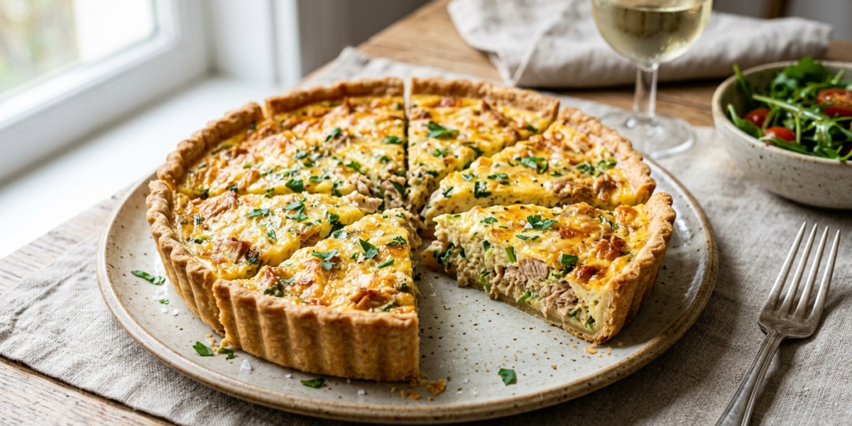 Quiche au thon sans crème fraîche