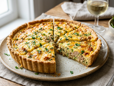 Quiche au thon sans crème fraîche