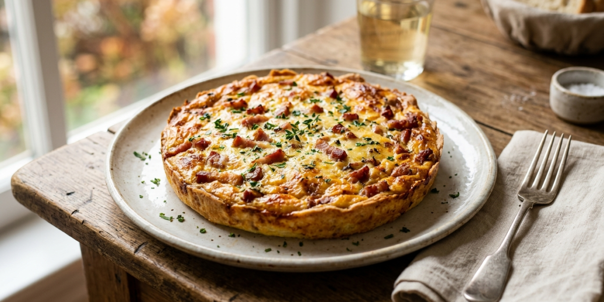 Quiche aux lardons sans pâte