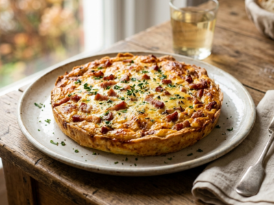 Quiche aux lardons sans pâte