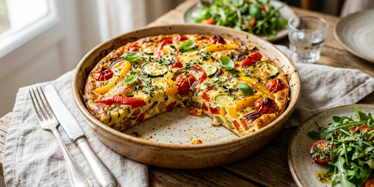 Quiche aux légumes du soleil sans pâte