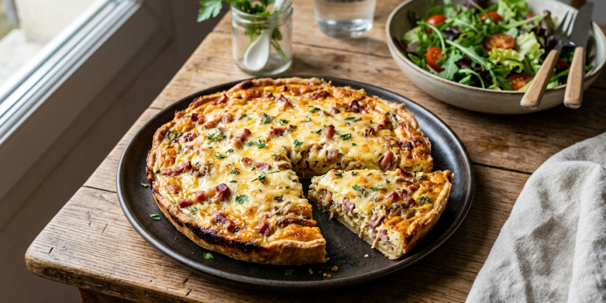 Quiche sans four à la poêle, recette facile et rapide