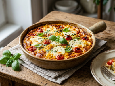 Quiche tomate mozzarella sans pâte