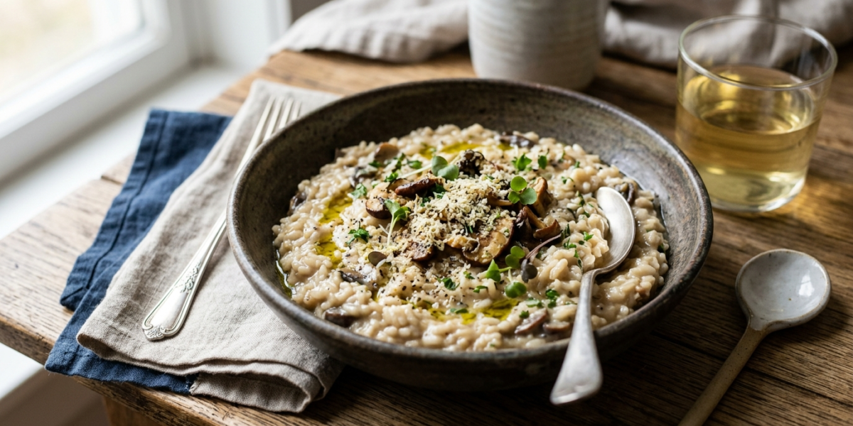 Risotto crémeux sans beurre