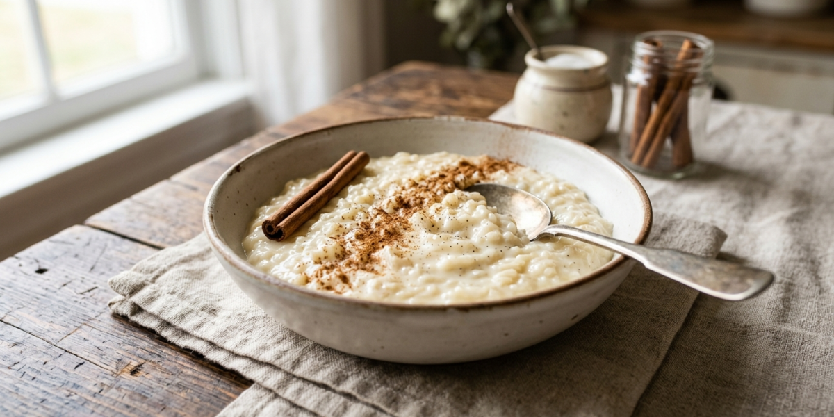 Riz au lait classique sans four