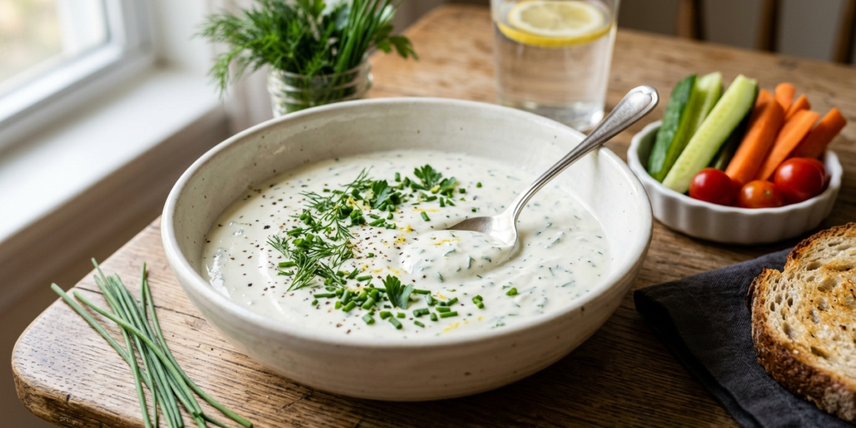 Sauce au fromage blanc sans moutarde