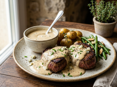 Sauce au Roquefort sans crème fraîche, onctueuse et savoureuse
